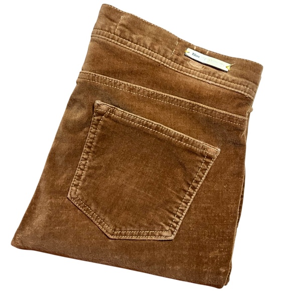 ANTHROPOLOGIE Pilcro Cotton Cognac Velvet 5 Pocket Skinny Jeans Low Rise Sz 28 - Picture 10 of 11